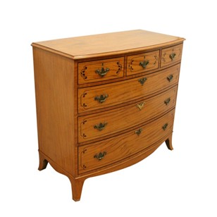 George III Inlaid Satinwood Chest of Drawers